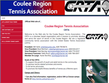 Tablet Screenshot of couleeregiontennis.com